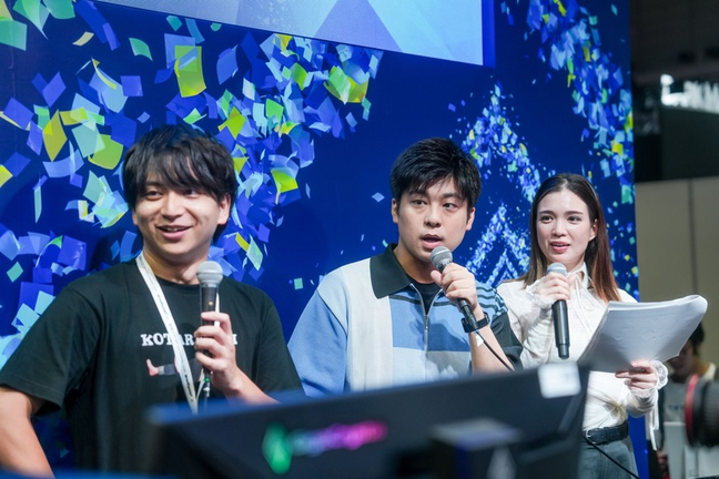 東京ゲームショウのIntelステージに登壇した出演者